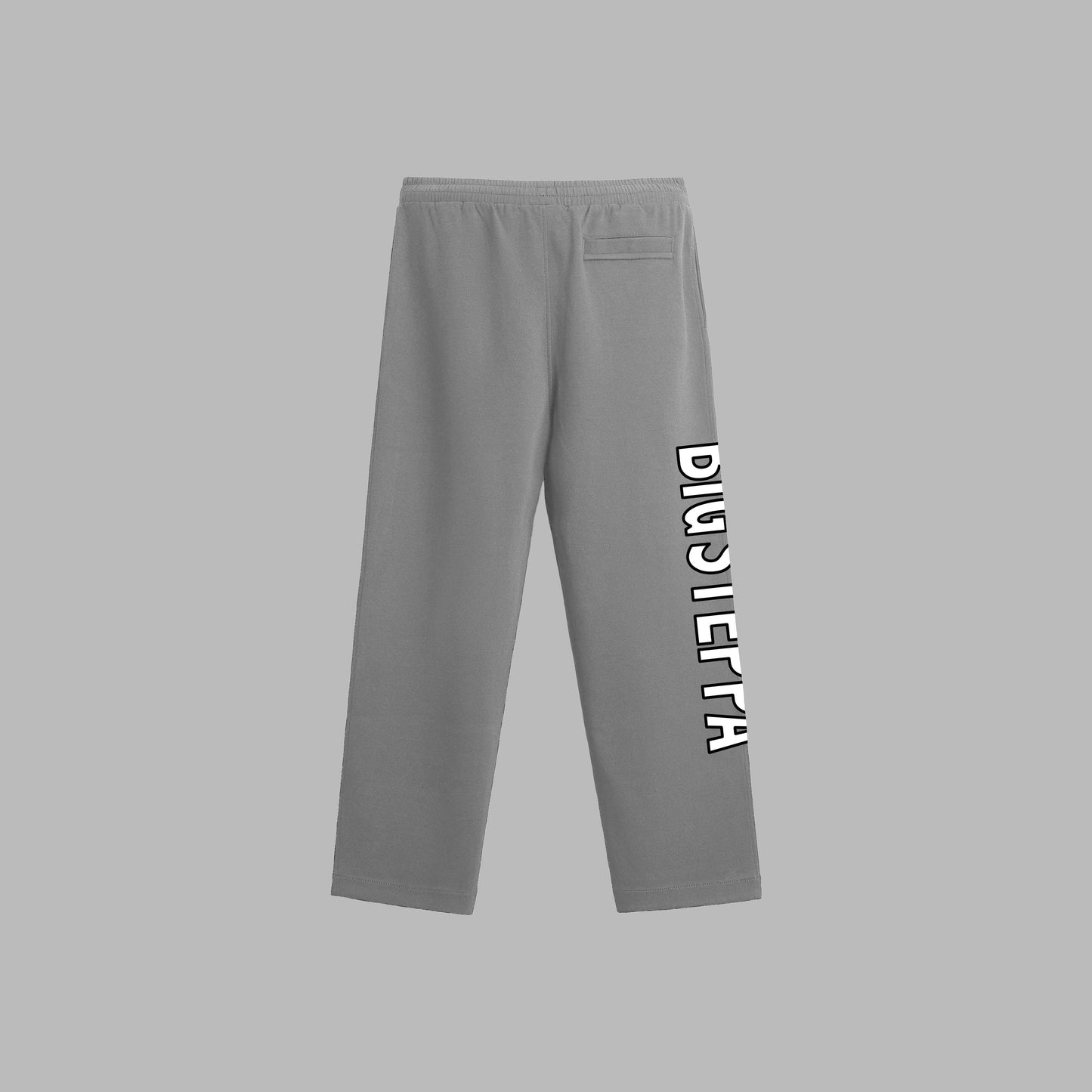 BIG STEPPA SWEATPANTS- GRAY W/ BLACK