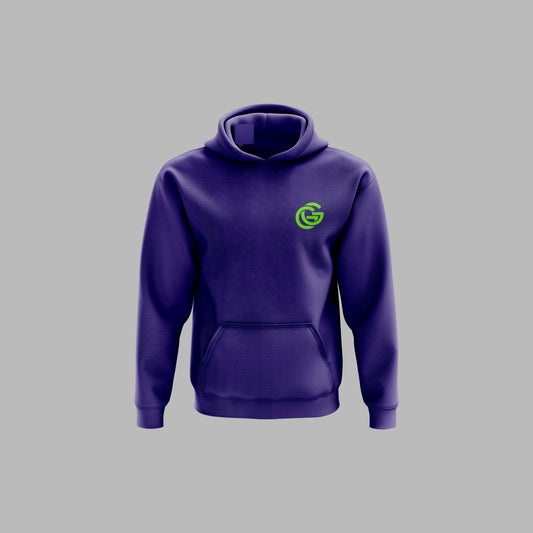 BIG STEPPA HOODIE - PURPLE W/ GREEN