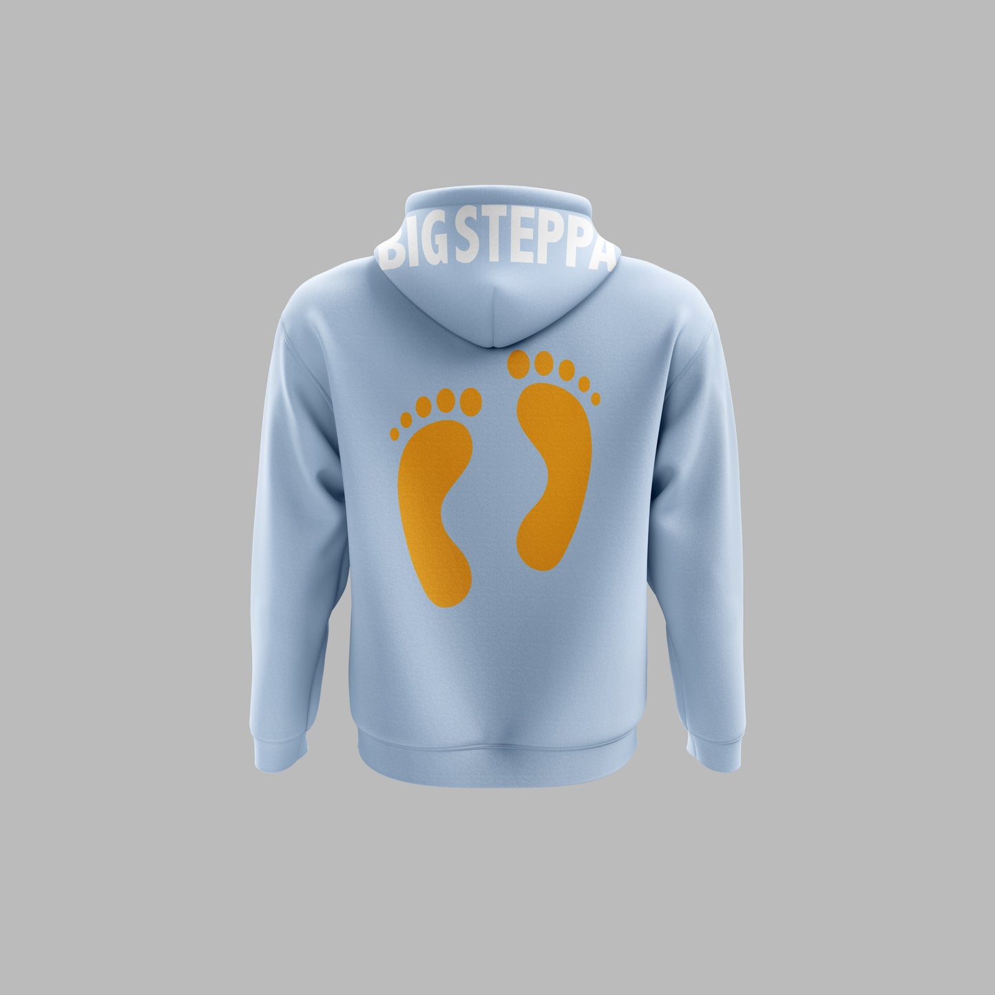 BIG STEPPA HOODIE - BABY BLUE W/ GOLD