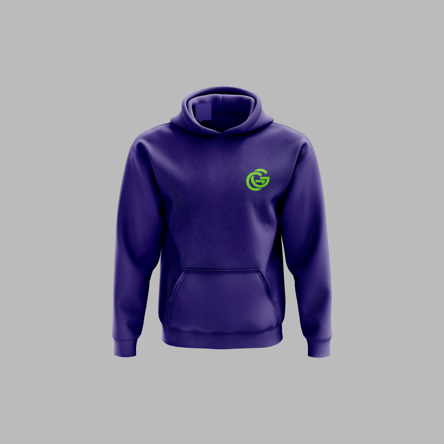 BIG STEPPA HOODIE - PURPLE W/ GREEN