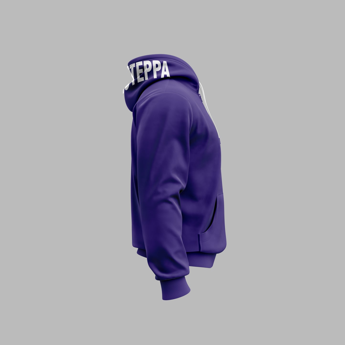 BIG STEPPA HOODIE - PURPLE W/ GREEN